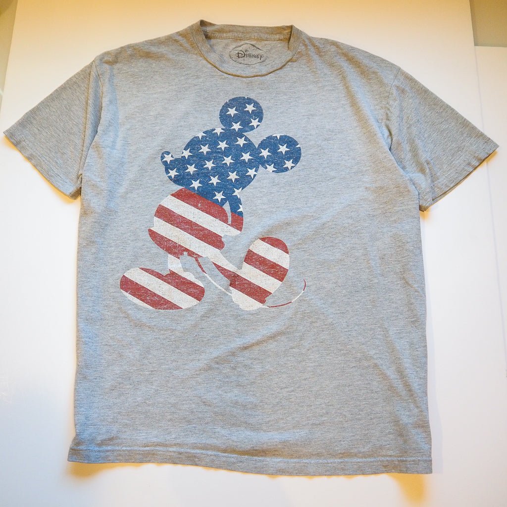 USA Flag Mickey Tee - XXL Clothes - Afterthought Vintage