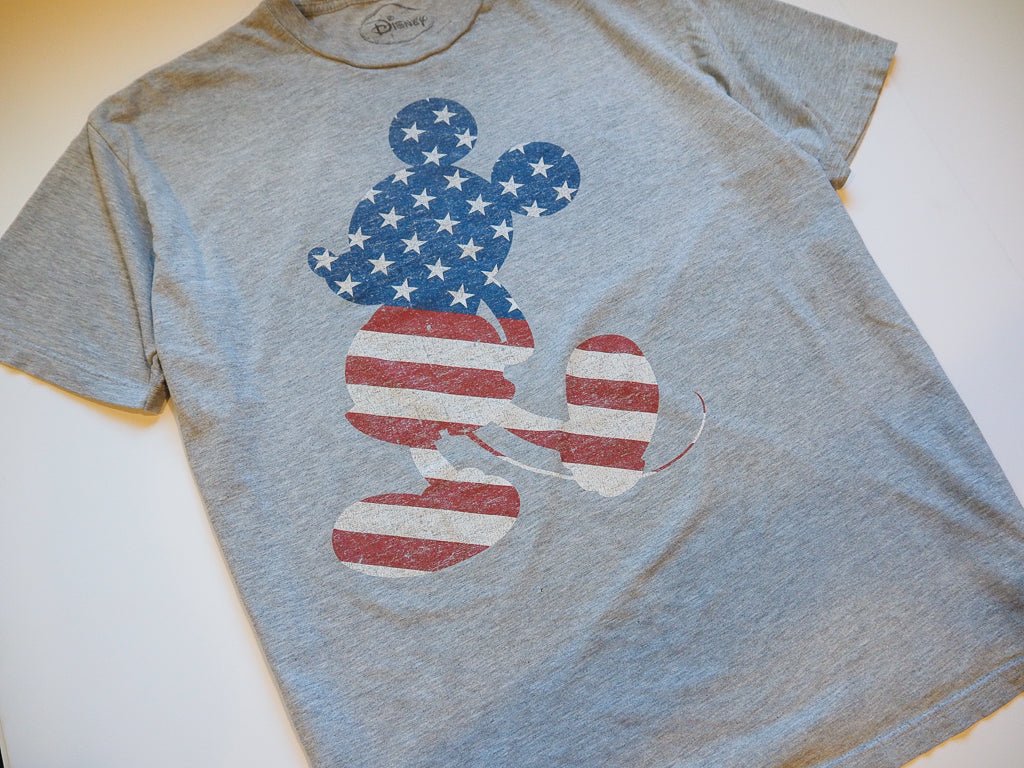 USA Flag Mickey Tee - XXL Clothes - Afterthought Vintage