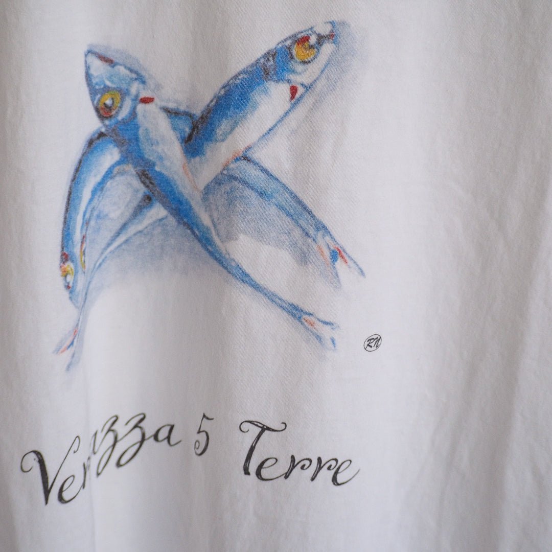 Vernazza 5 Terre Sardines T-Shirt - Afterthought Vintage