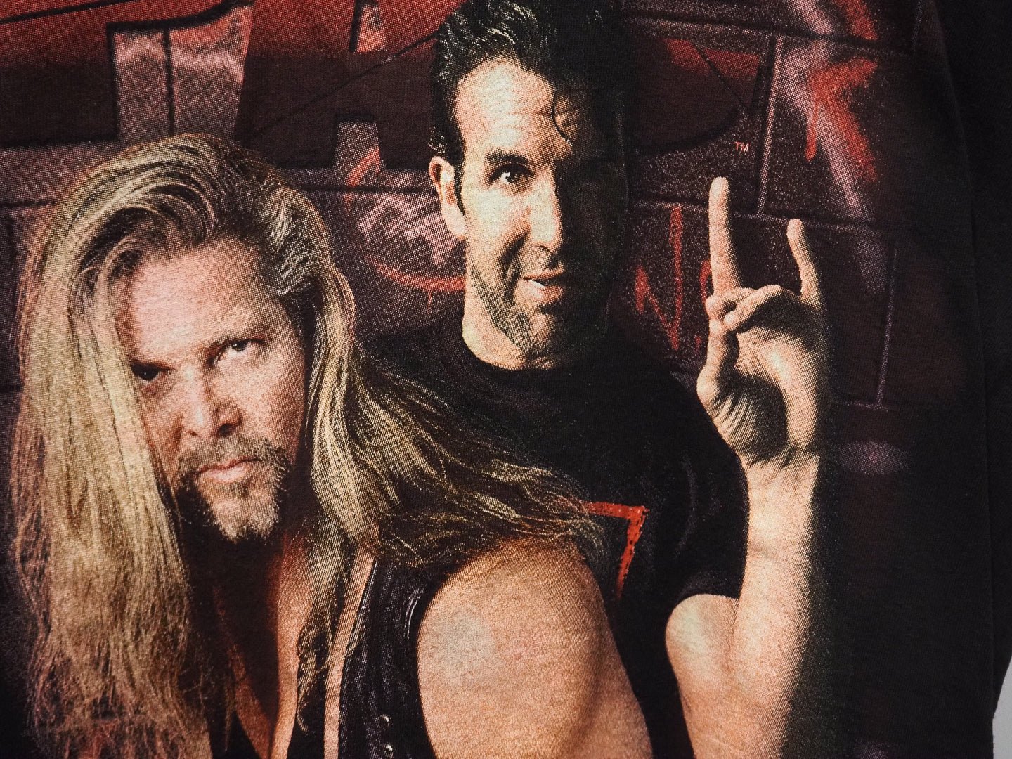 Vintage 1998 NWO The Outsiders T-Shirt – Scott Hall & Kevin Nash “The Pac” WCW Youth XL Clothes - WCW - Afterthought Vintage