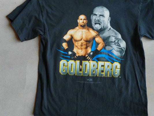 Vintage 1998 WCW Goldberg Double Sioded T-Shirt - No Tag Clothes - WCW - Afterthought Vintage