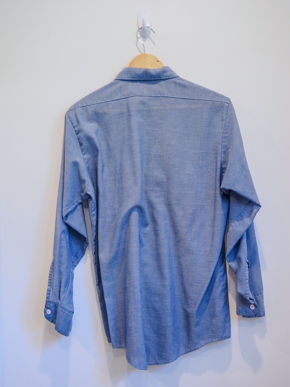 Vintage Dickie's Long Sleeve Button - Down Shirt, Blue, M Clothes - Afterthought Vintage