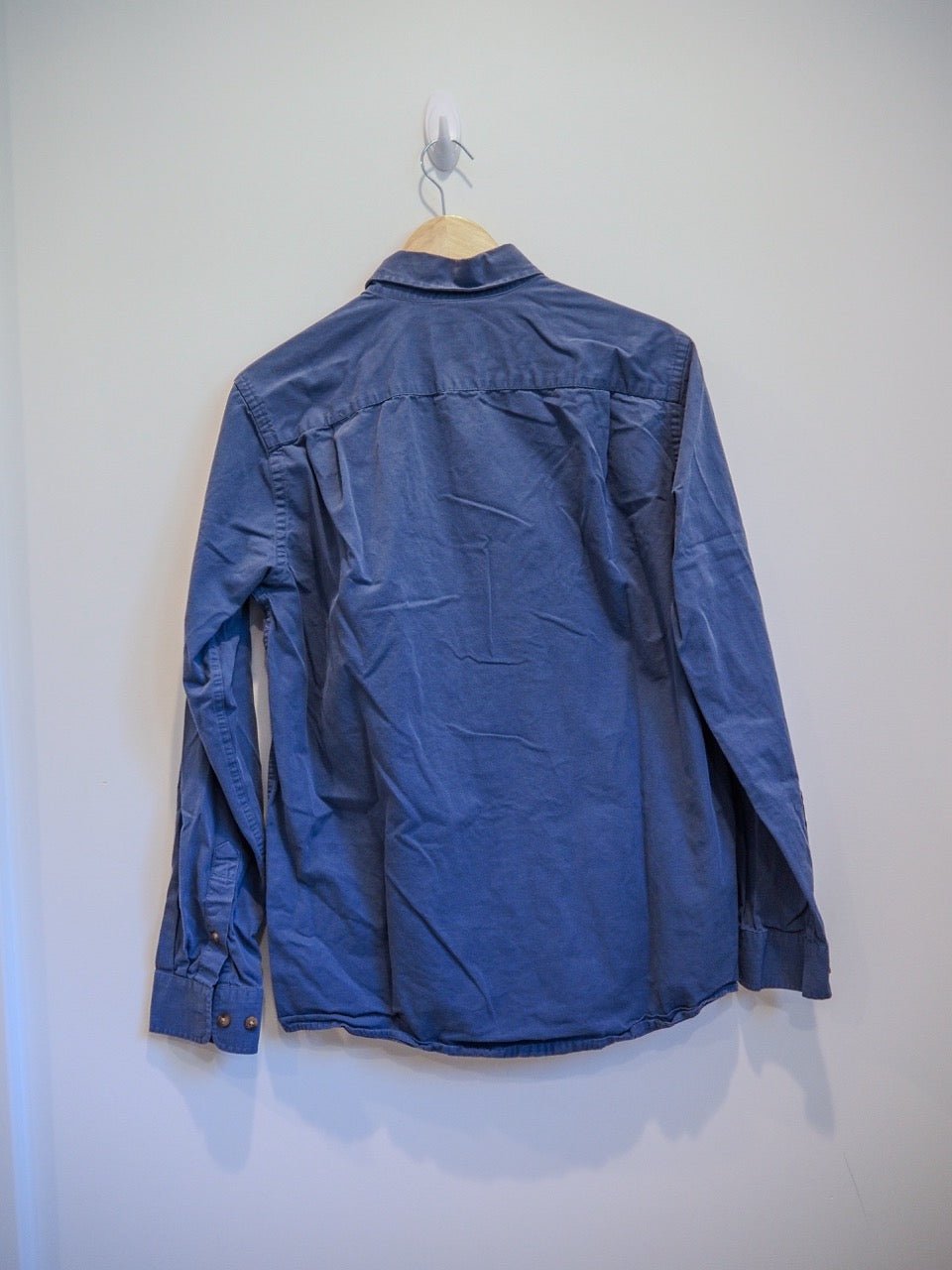 Vintage Eddie Bauer Long Sleeve Button - Down Shirt, Blue, M Clothes - Afterthought Vintage