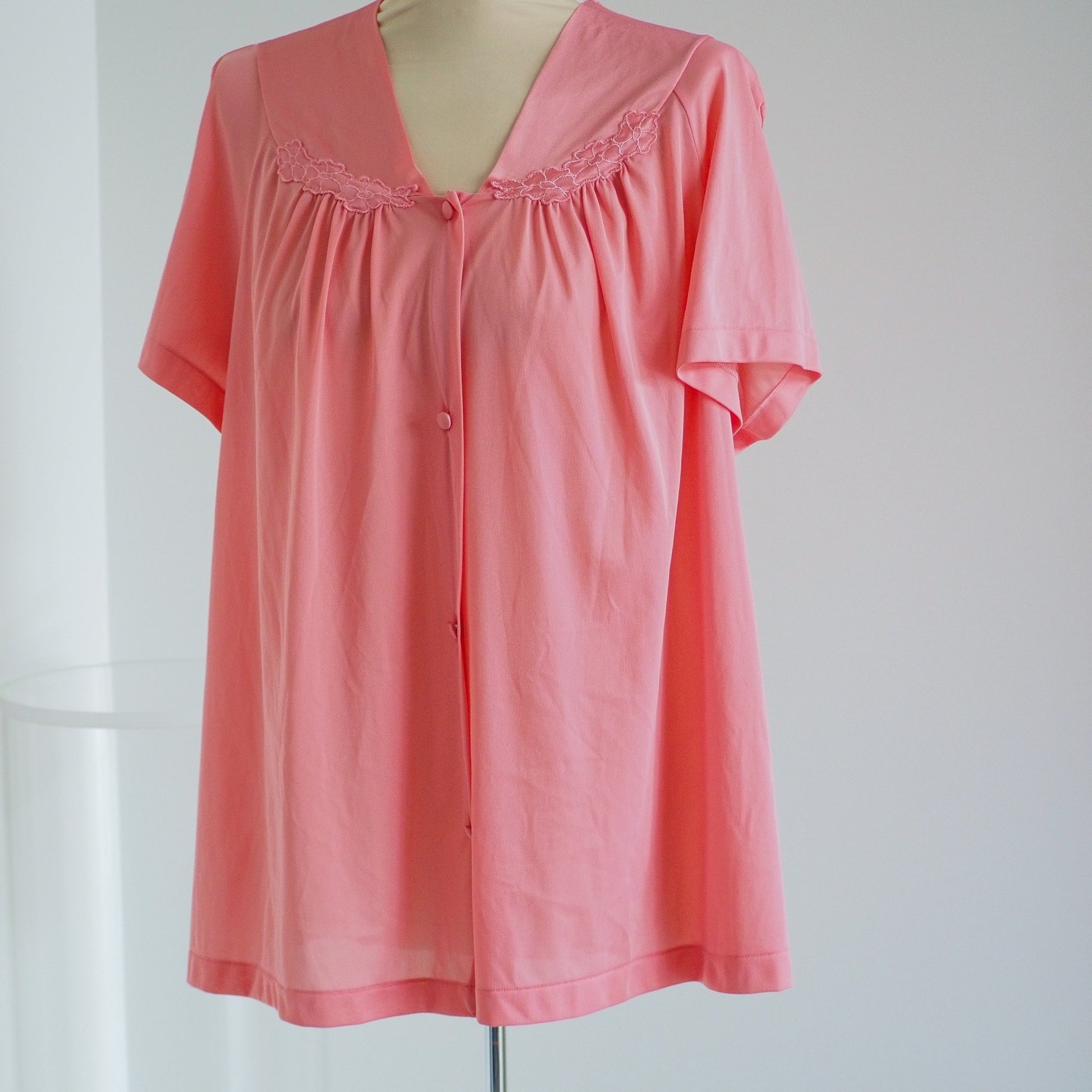 Vintage Pink Vanity Fair Babydoll Sleep Shirt Clothes - Afterthought Vintage