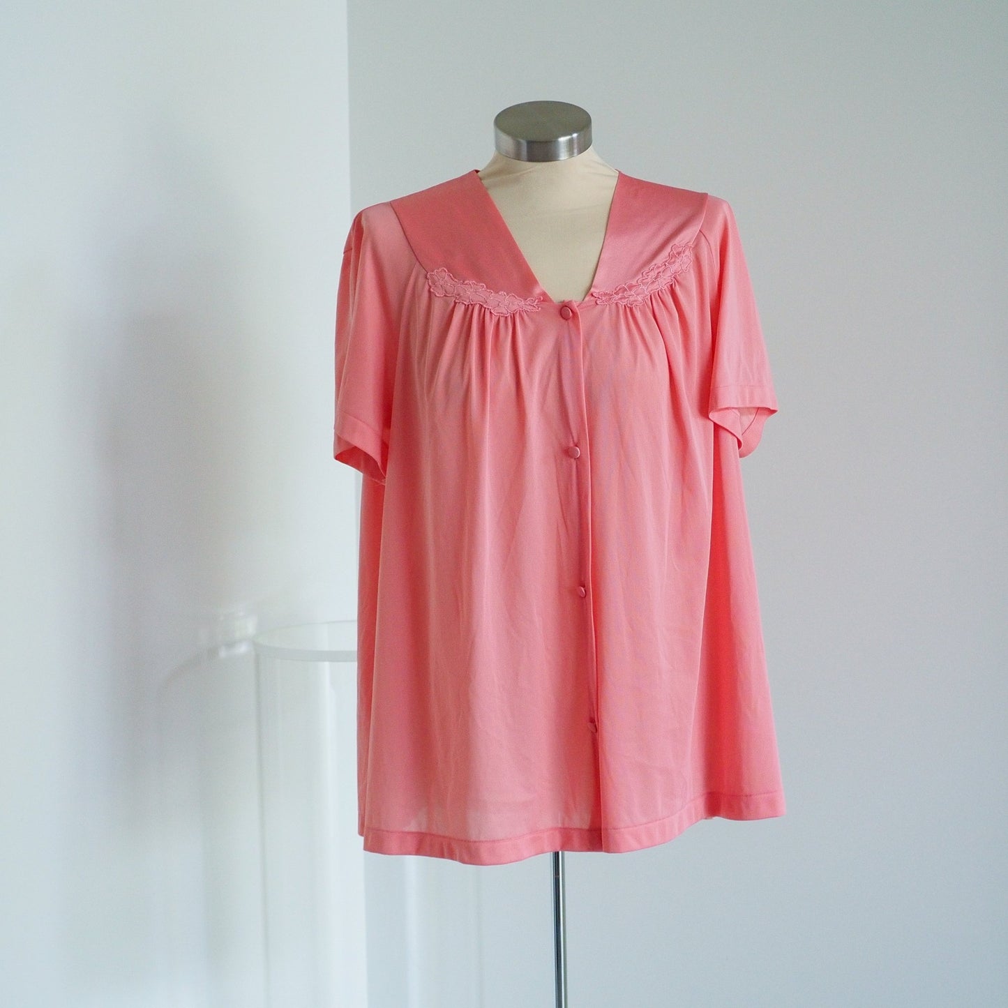 Vintage Pink Vanity Fair Babydoll Sleep Shirt Clothes - Afterthought Vintage