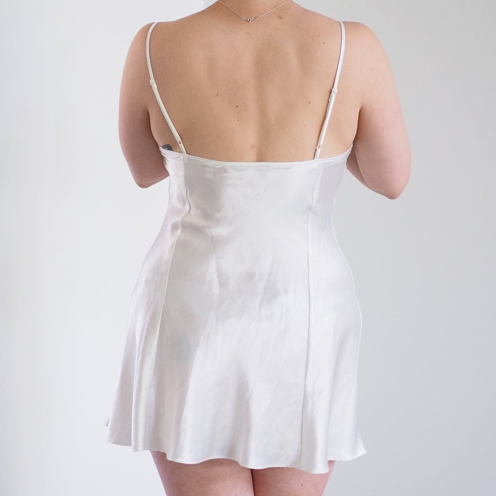 Vintage Victoria’s Secret White Nightgown with Lace Trim Clothes - Afterthought Vintage