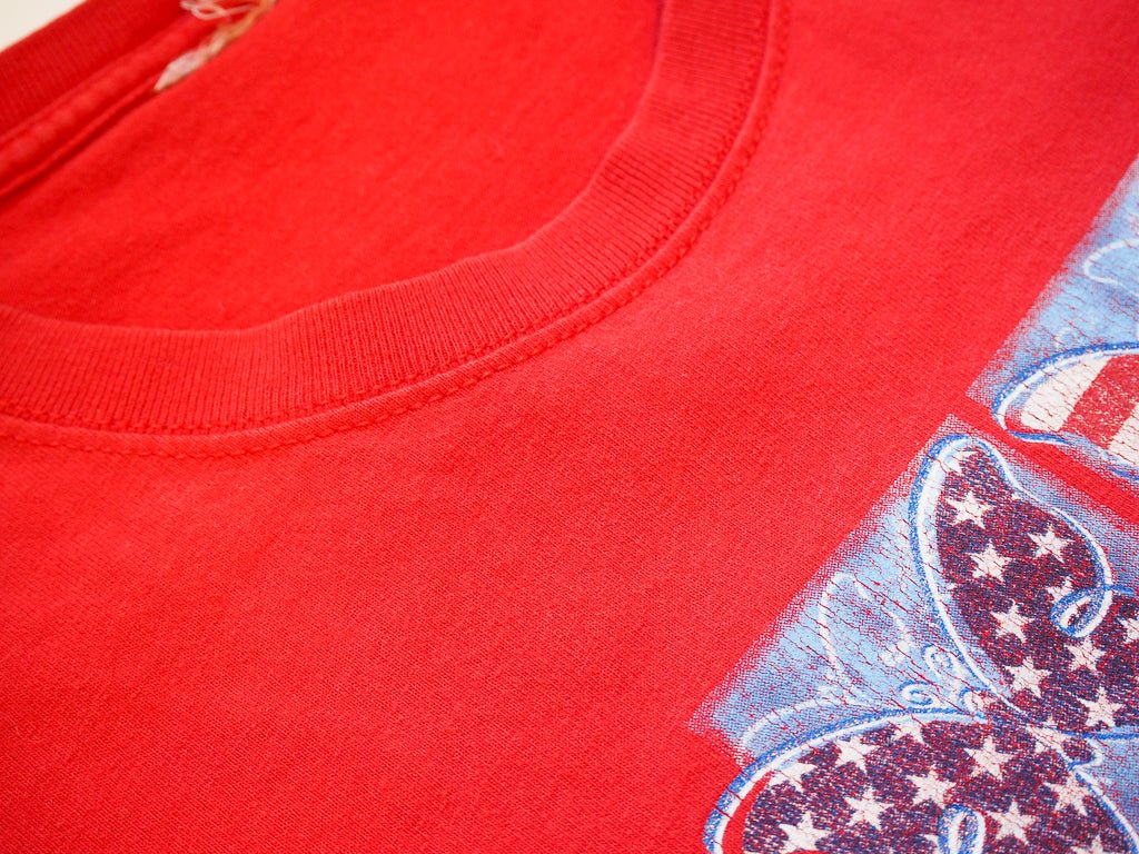 Y2K American Flag Butterflies Tee Clothes - Afterthought Vintage