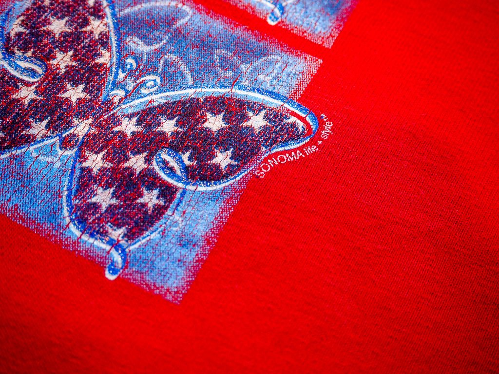 Y2K American Flag Butterflies Tee Clothes - Afterthought Vintage