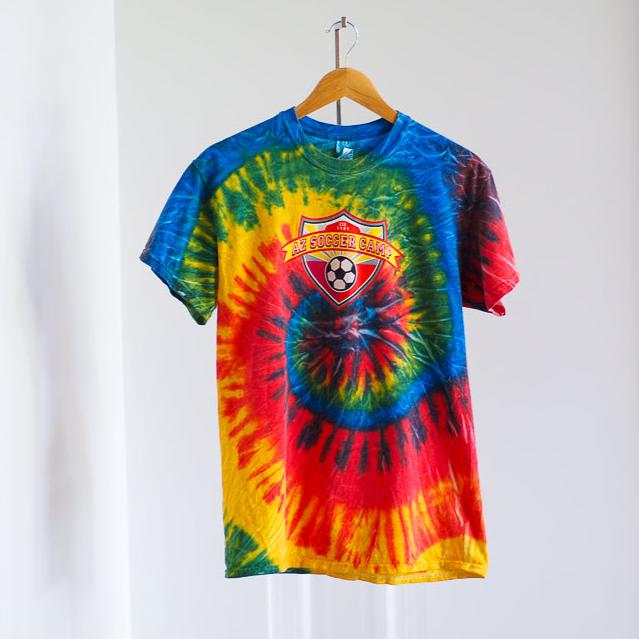 Y2K AZ Soccer Camp Tie Dye T-Shirt Clothes - Afterthought Vintage