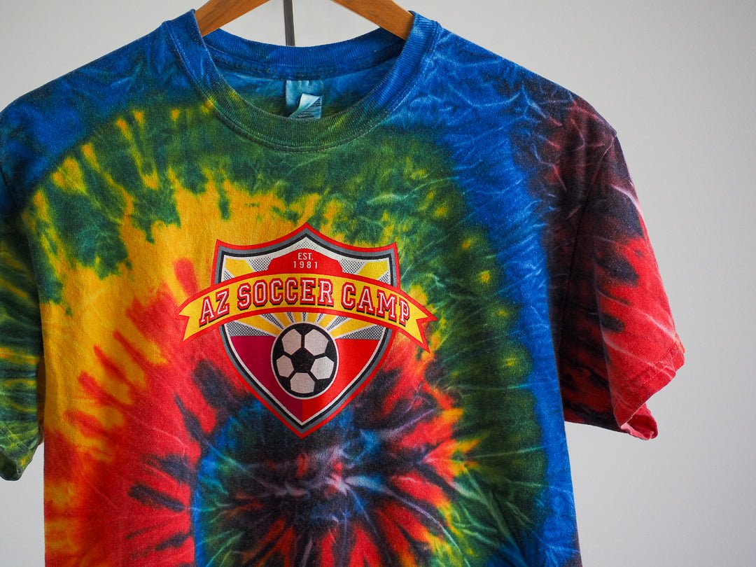 Y2K AZ Soccer Camp Tie Dye T-Shirt Clothes - Afterthought Vintage