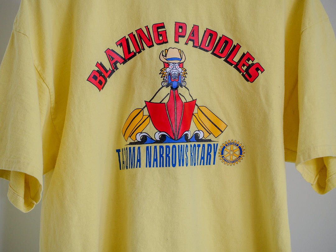 Y2K Blazing Paddles Tacoma Rowing T-Shirt Clothes - Afterthought Vintage