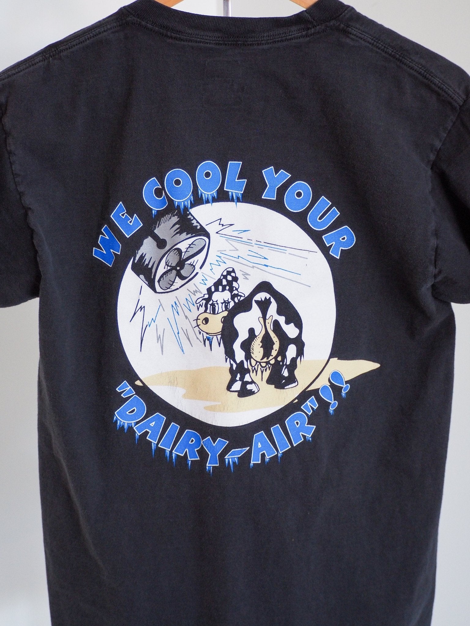 Y2K 'Dairy - Air' Funny Cow Cartoon T-Shirt Clothes - Afterthought Vintage