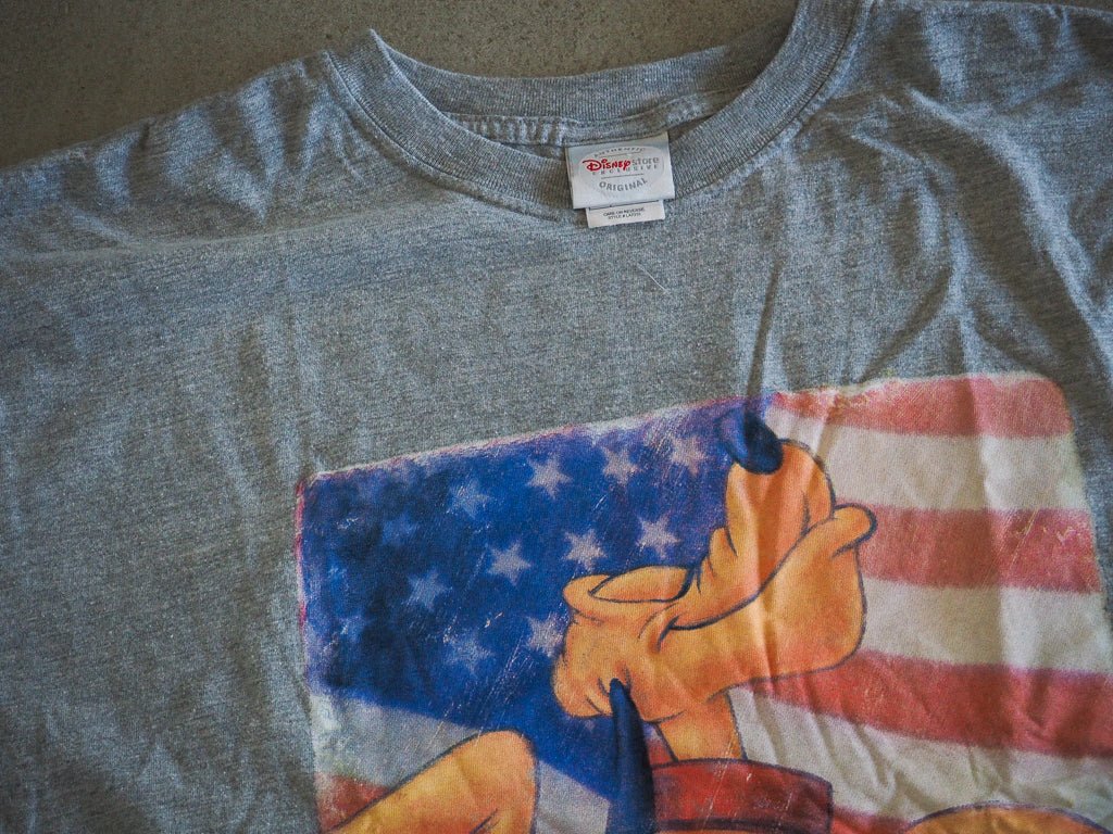 Y2K Disney Pluto Loyal American Tee Clothes - Afterthought Vintage