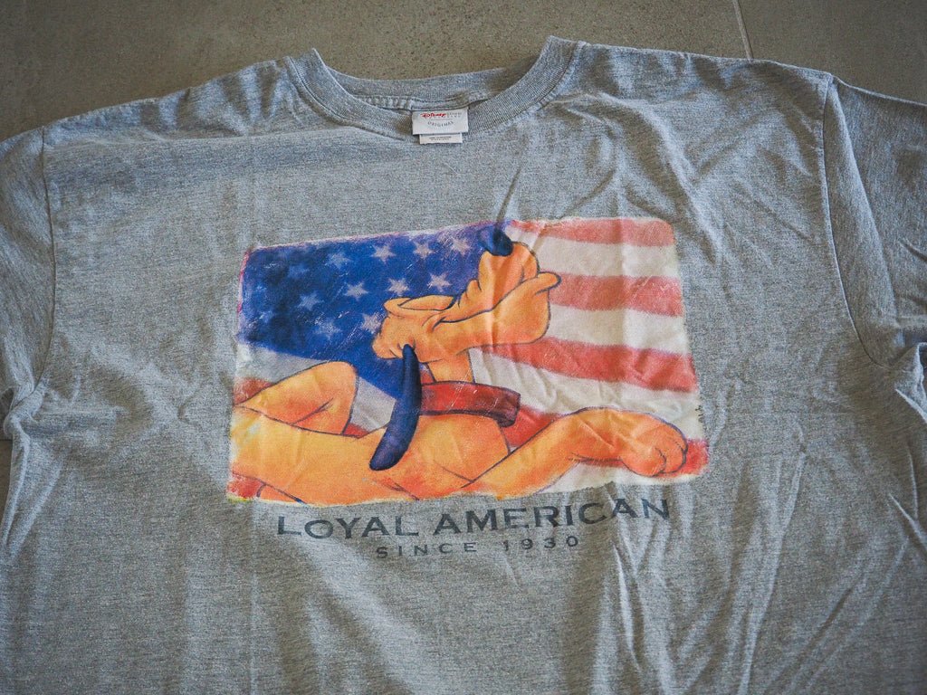 Y2K Disney Pluto Loyal American Tee Clothes - Afterthought Vintage