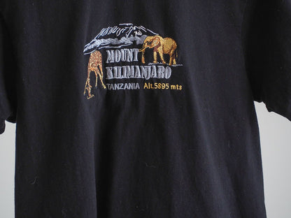 Y2K Embroidered Mt. Kilimanjaro Tourist T-Shirt Clothes - Afterthought Vintage