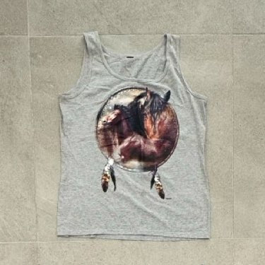 Y2K Galaxy Horse Graphic Tank Top Clothes - Afterthought Vintage