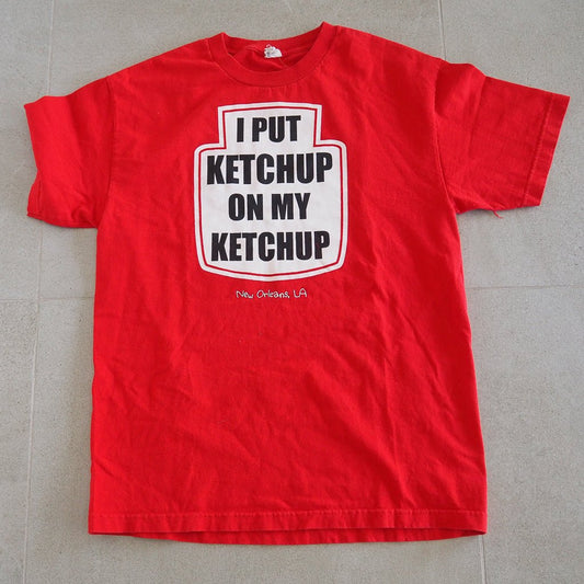 Y2K I Put Ketchup on My Ketchup Tee - L Clothes - N/A - Afterthought Vintage