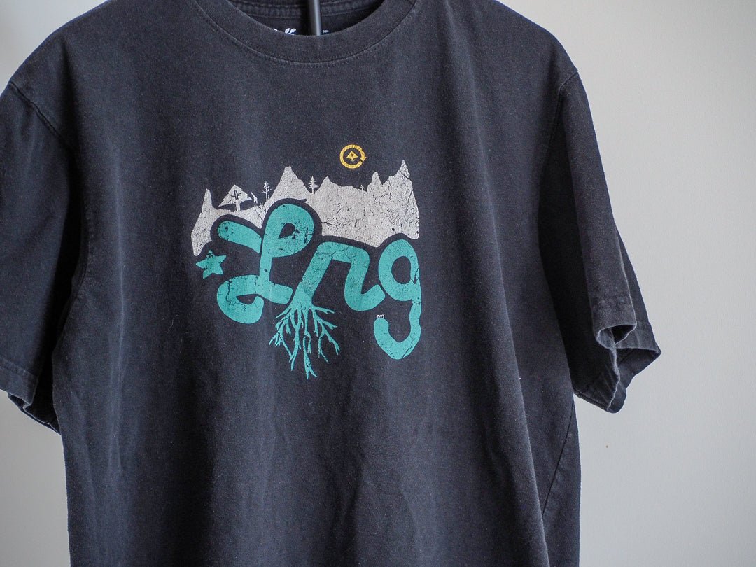 Y2K LRG Mountains Logo Graphic Skater T-Shirt - LRG - Afterthought Vintage