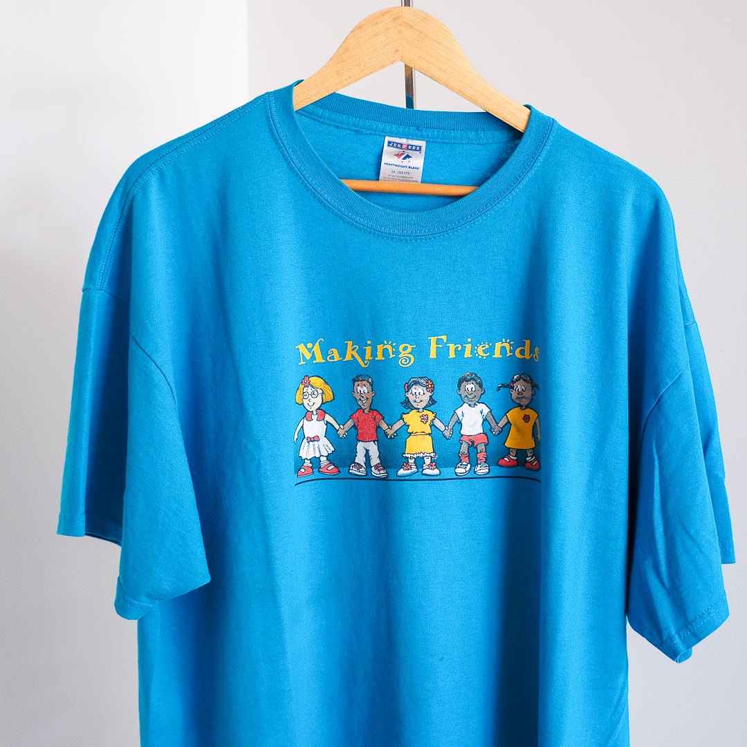 Y2K Making Friends Summer Camp T-Shirt Clothes - Jerzees - Afterthought Vintage