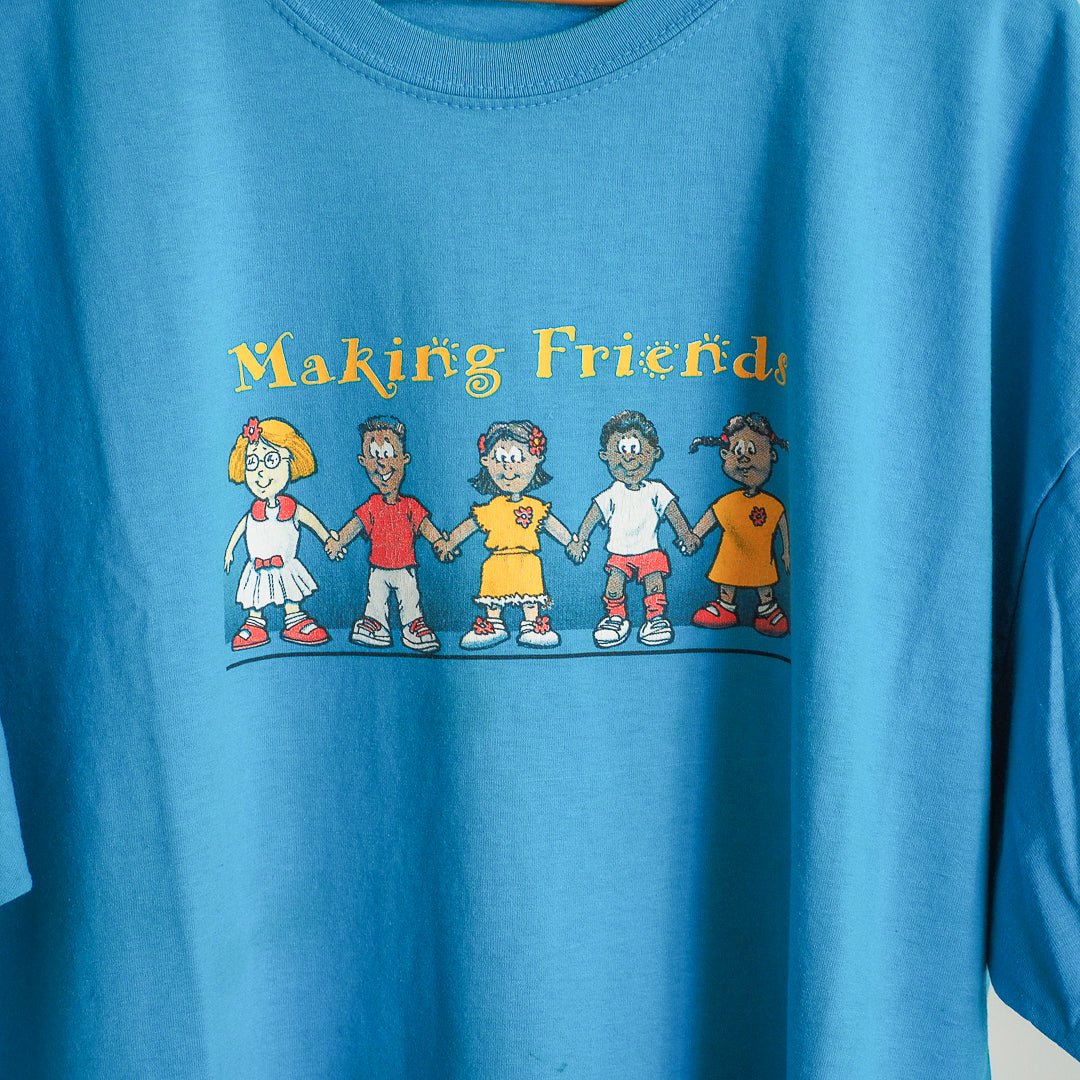 Y2K Making Friends Summer Camp T-Shirt Clothes - Jerzees - Afterthought Vintage