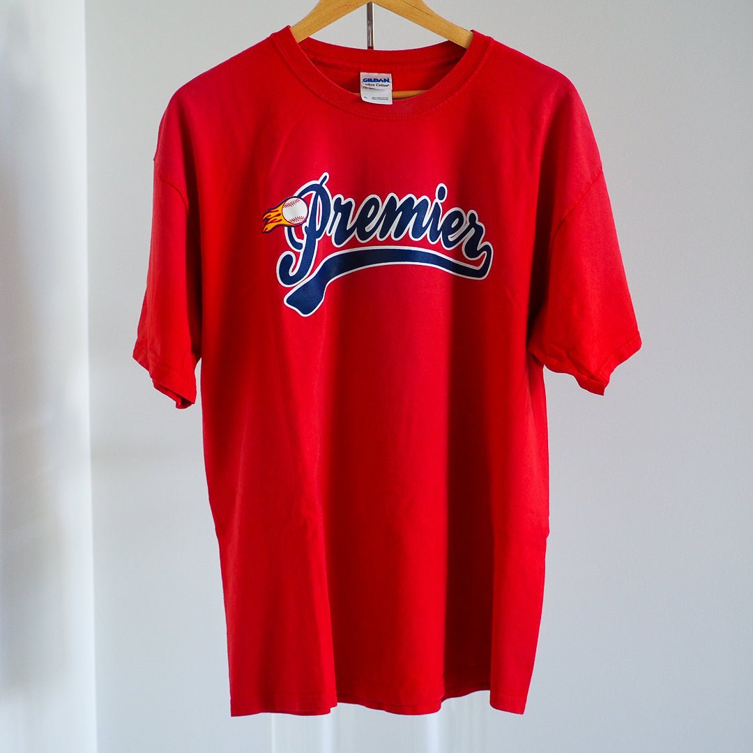 Y2K Premier Softball T-Shirt Clothes - Gildan Ultra Cotton - Afterthought Vintage