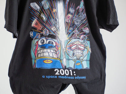 Y2K Ren & Stimpy 2001: A Space Madness Odyssey T-Shirt Clothes - Tultex - Afterthought Vintage