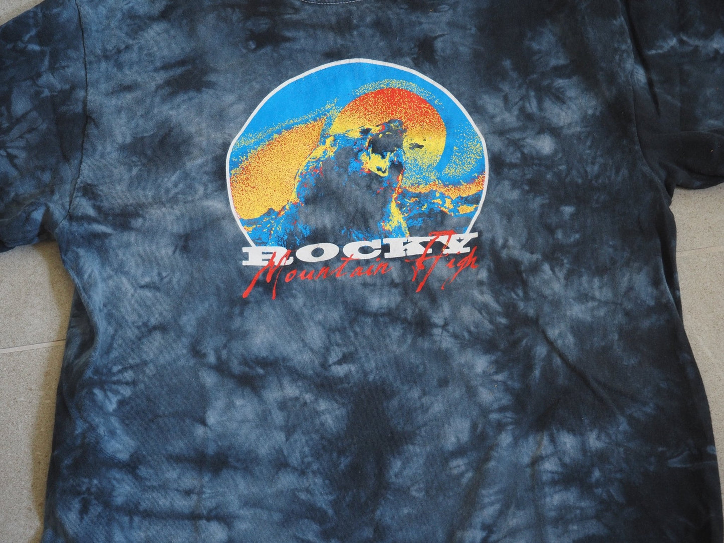 Y2K Rocky Mountain High Tie Dye Wolf Tee Clothes - Gildan - Afterthought Vintage