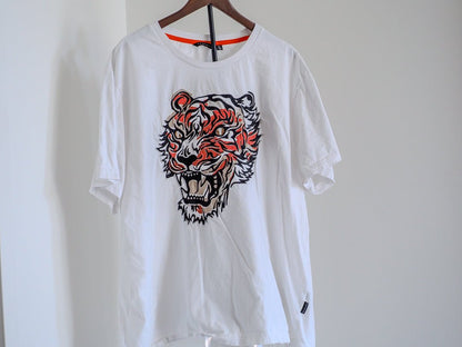 Y2K Sean John Tiger Embellishment T-Shirt Clothes - Sean John - Afterthought Vintage