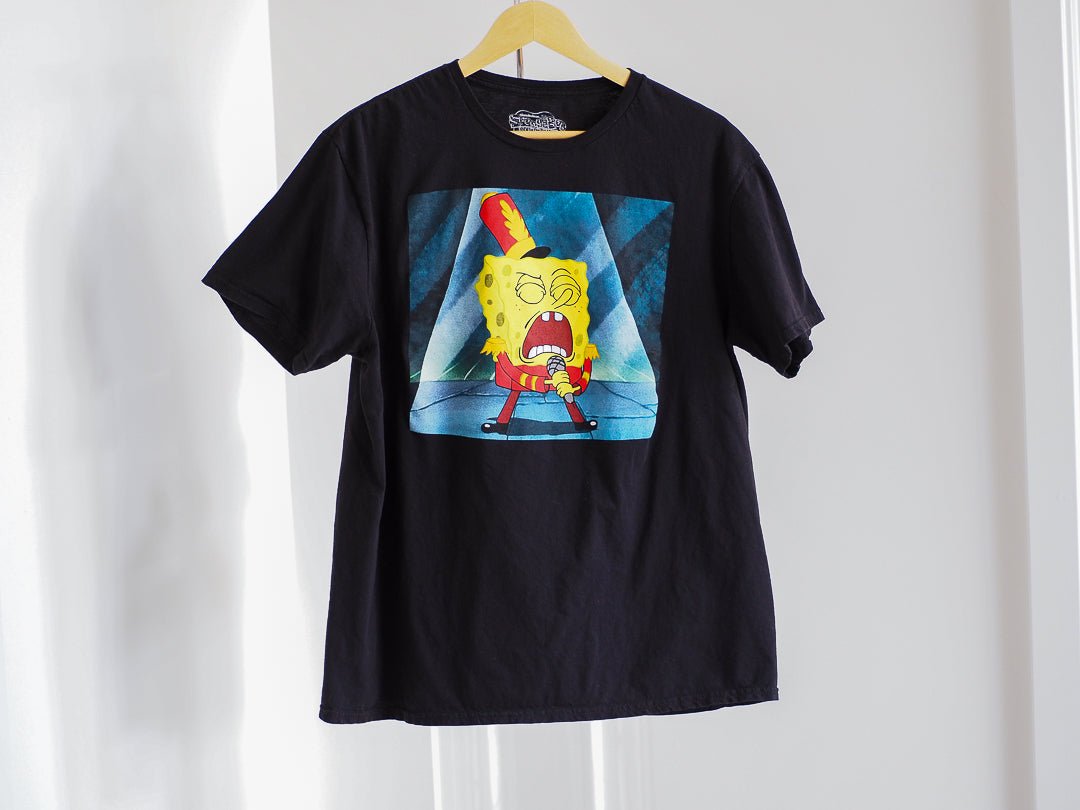 Y2K Spongebob Bubble Bowl T-Shirt Clothes - Nickelodeon - Afterthought Vintage