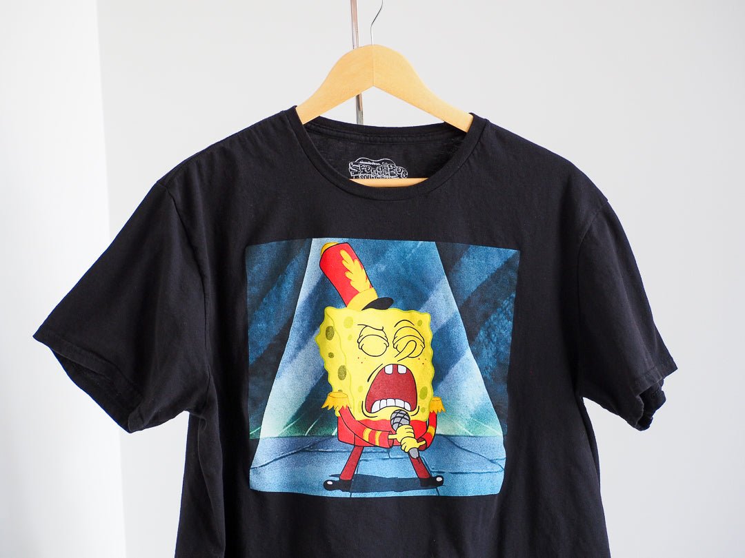 Y2K Spongebob Bubble Bowl T-Shirt Clothes - Nickelodeon - Afterthought Vintage