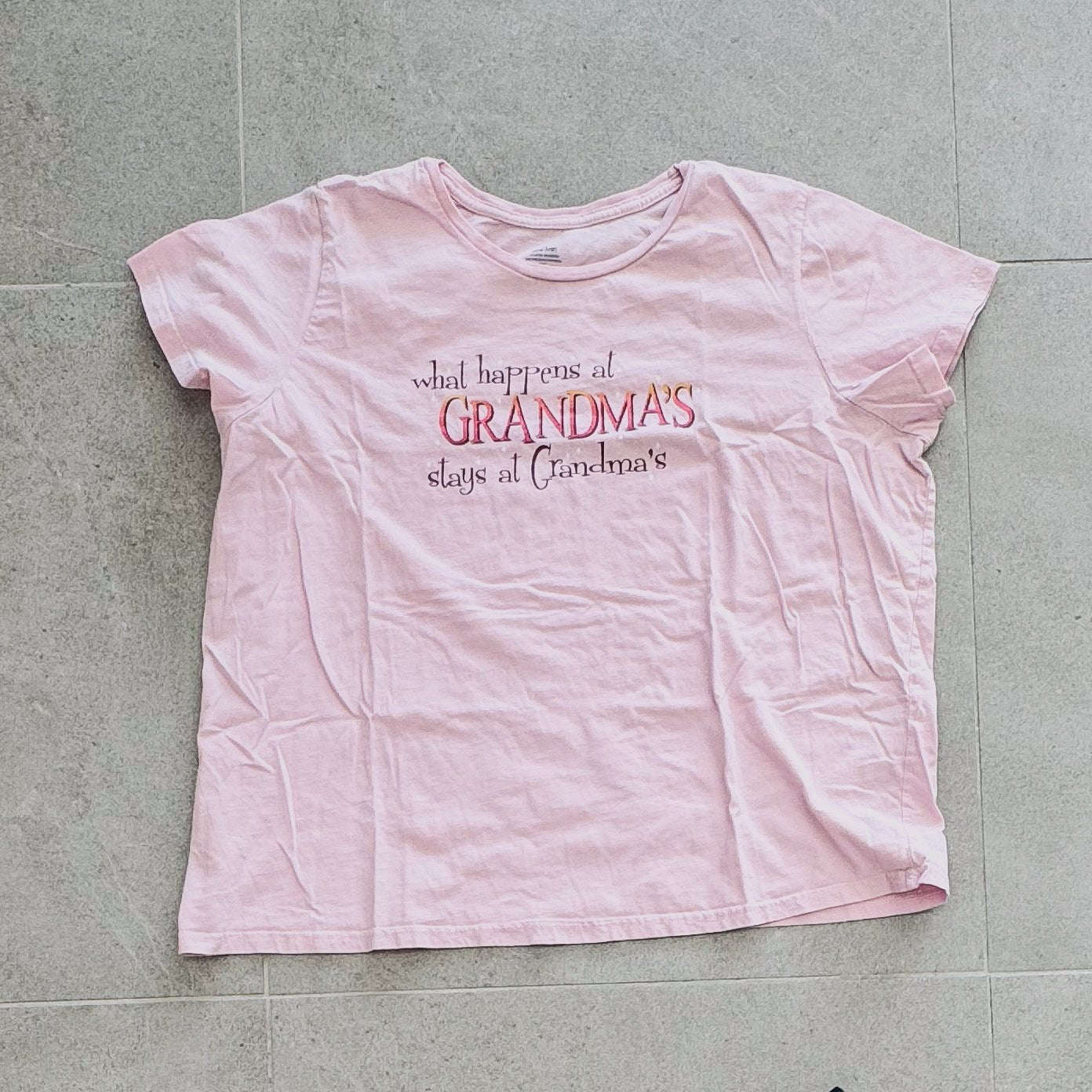 Y2K What Happens at Grandma's T-Shirt Clothes - Afterthought Vintage - Afterthought Vintage